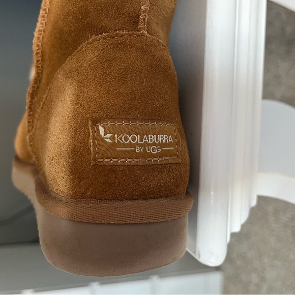 Koolaburra by UGG Women’s Koola Short Cozy Suede Fashion Boots Chestnut Sz 7 GUC - Picture 10 of 15